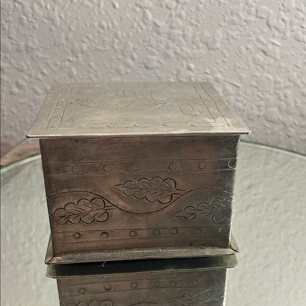 Silver Decorative Box with Elephant Design - Picture 6 of 16